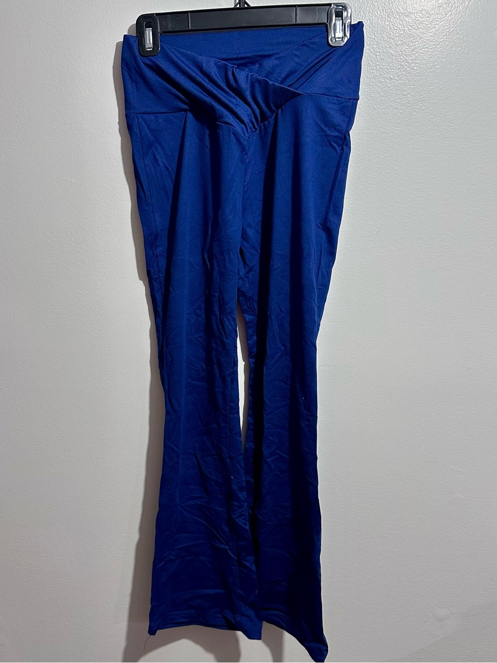 Blue Yoga Flare Pants - Stretch Active Bottoms Size M (359)